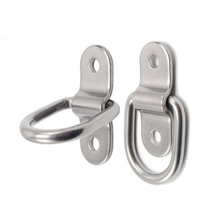 D-Ring Tie Down Anchor 12x 1/4 \\\\ \'\\\\\' Acciaio inossidabile Acciaio D-rings Trailer D Anello Tie Downs, Staffa D-ring da 700 libbre, la piastra di montaggio d anello D Legare i punti per cravatta a cricchetto cinghie carrello auto